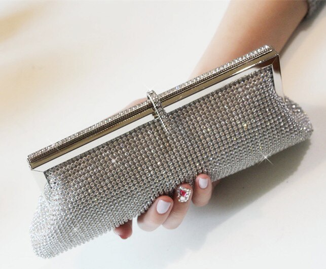 Women clutch silver