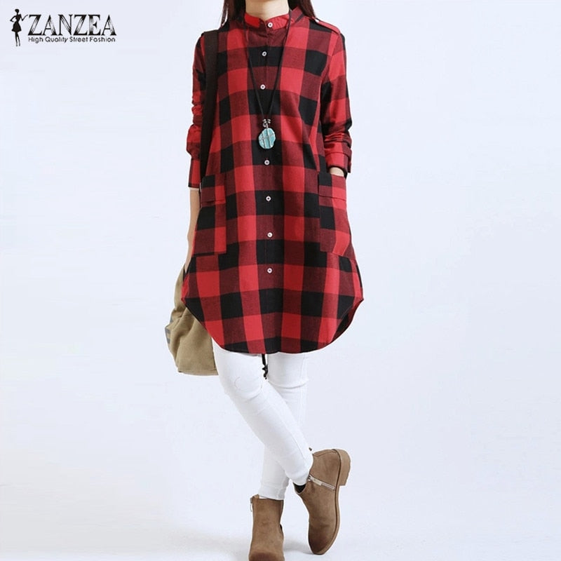 ZANZEA Spring Womens