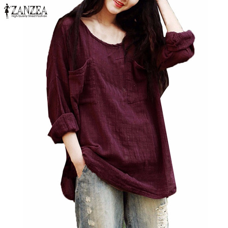 ZANZEA Vintage Blusas