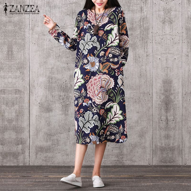 ZANZEA Vintage Women