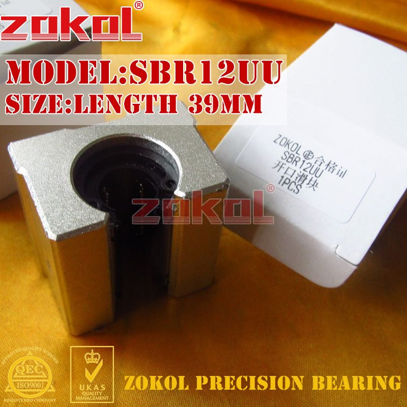 ZOKOL bearing SBR12UU.Open