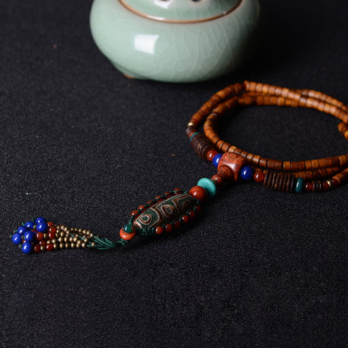 ethnic maxi necklace