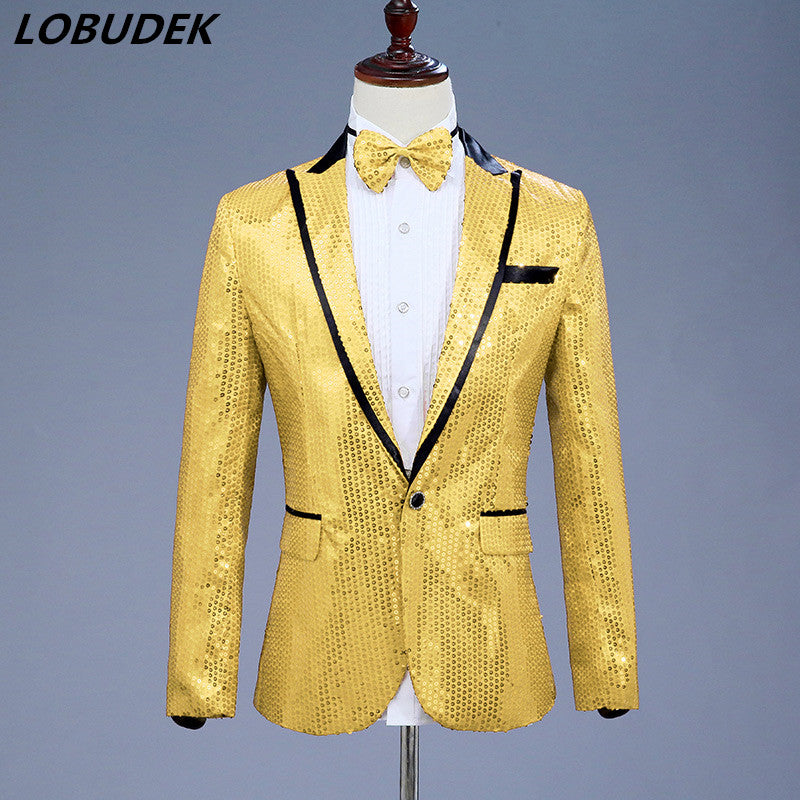 gold blazer jacket