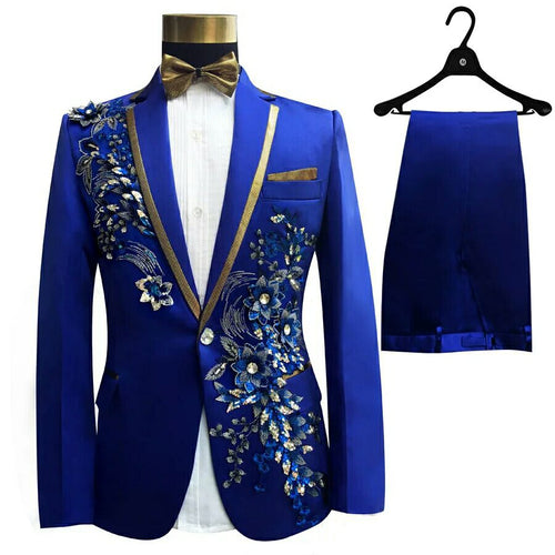 (jacket+pants)male suit groom