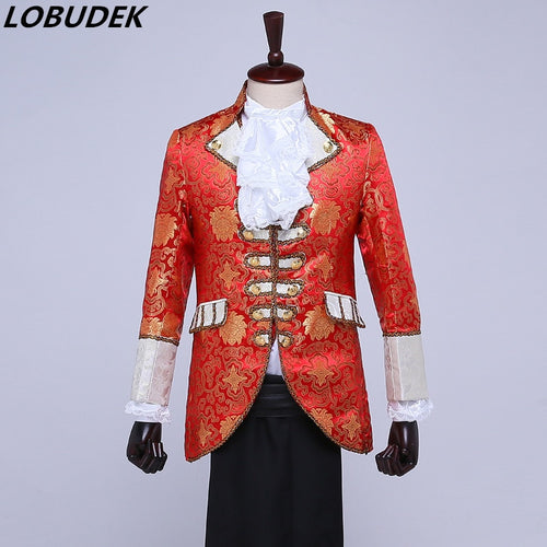 (jacket+pants+vest+tie) European suit