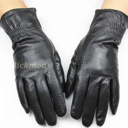leather gloves female