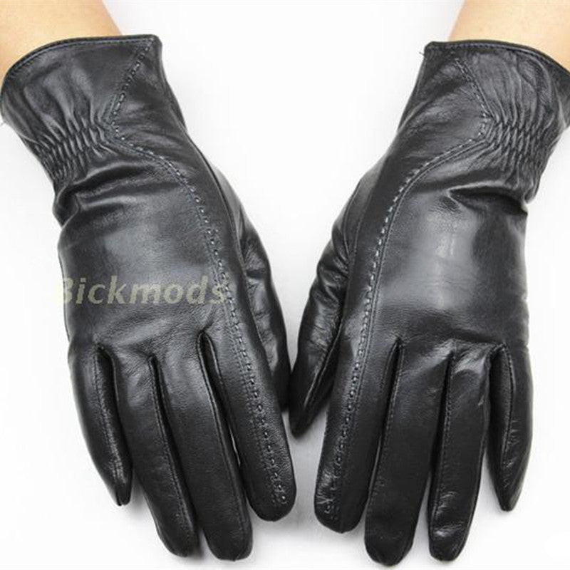 leather gloves female