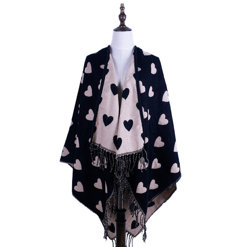 love poncho shawl