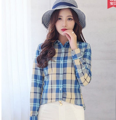 plus-size S-XL Plaid