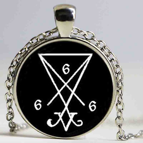 sigil satanic pendant