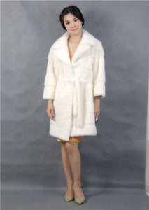 white mink coat