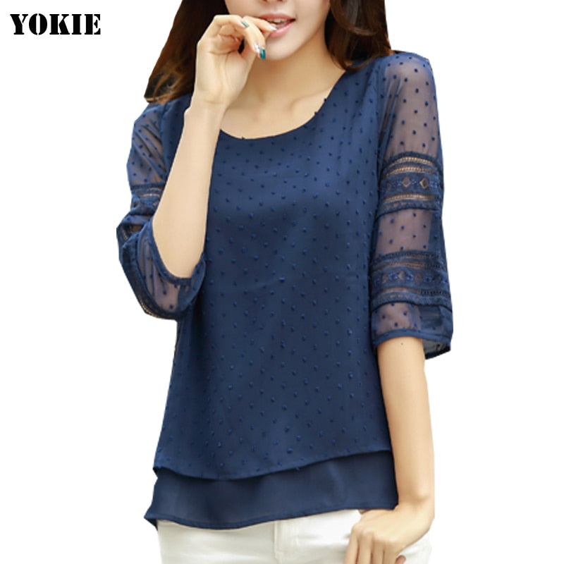 women blusas lace